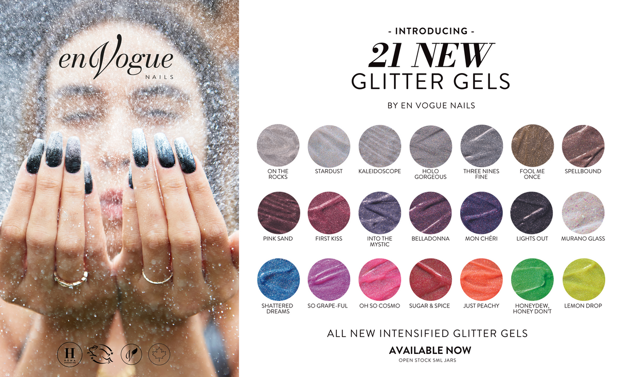 En Vogue Glitter Gel Pink Sand