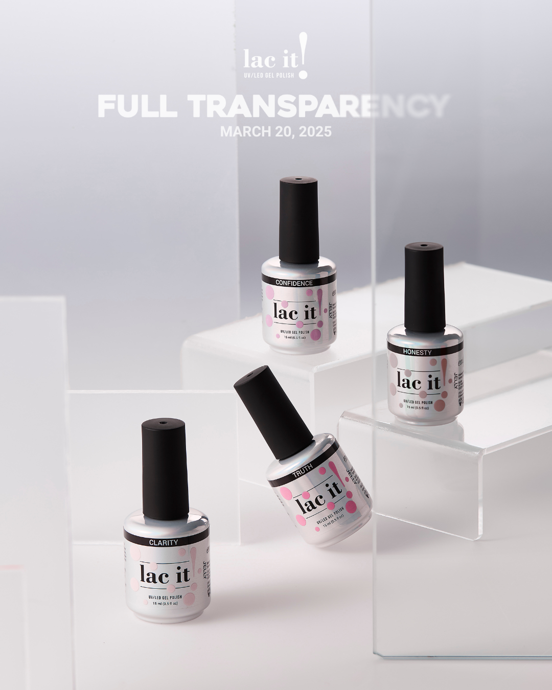 Collection Vernis Gel Lac It! Full Transparency