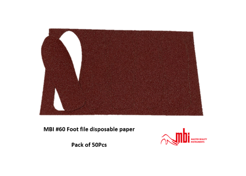 Papier Abrasif pour Lime à Pied MBI 50pcs.