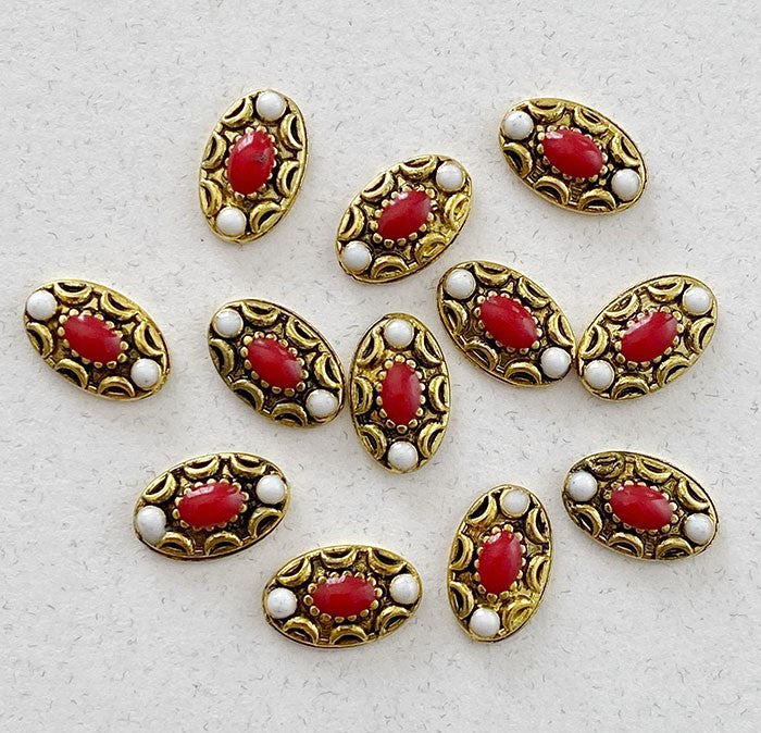 Bijoux Vintage - Ovale Rouge