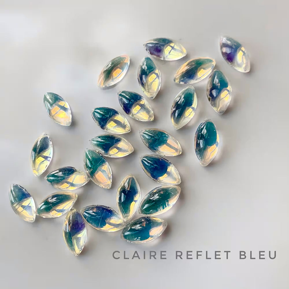 Bijoux de Verre - Oeil de Chat 10 Pièces