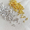 Bijoux | Rectangle givré or et argent