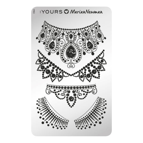 Plaque d'Estampage :Yours loves Marian Newman - Royal